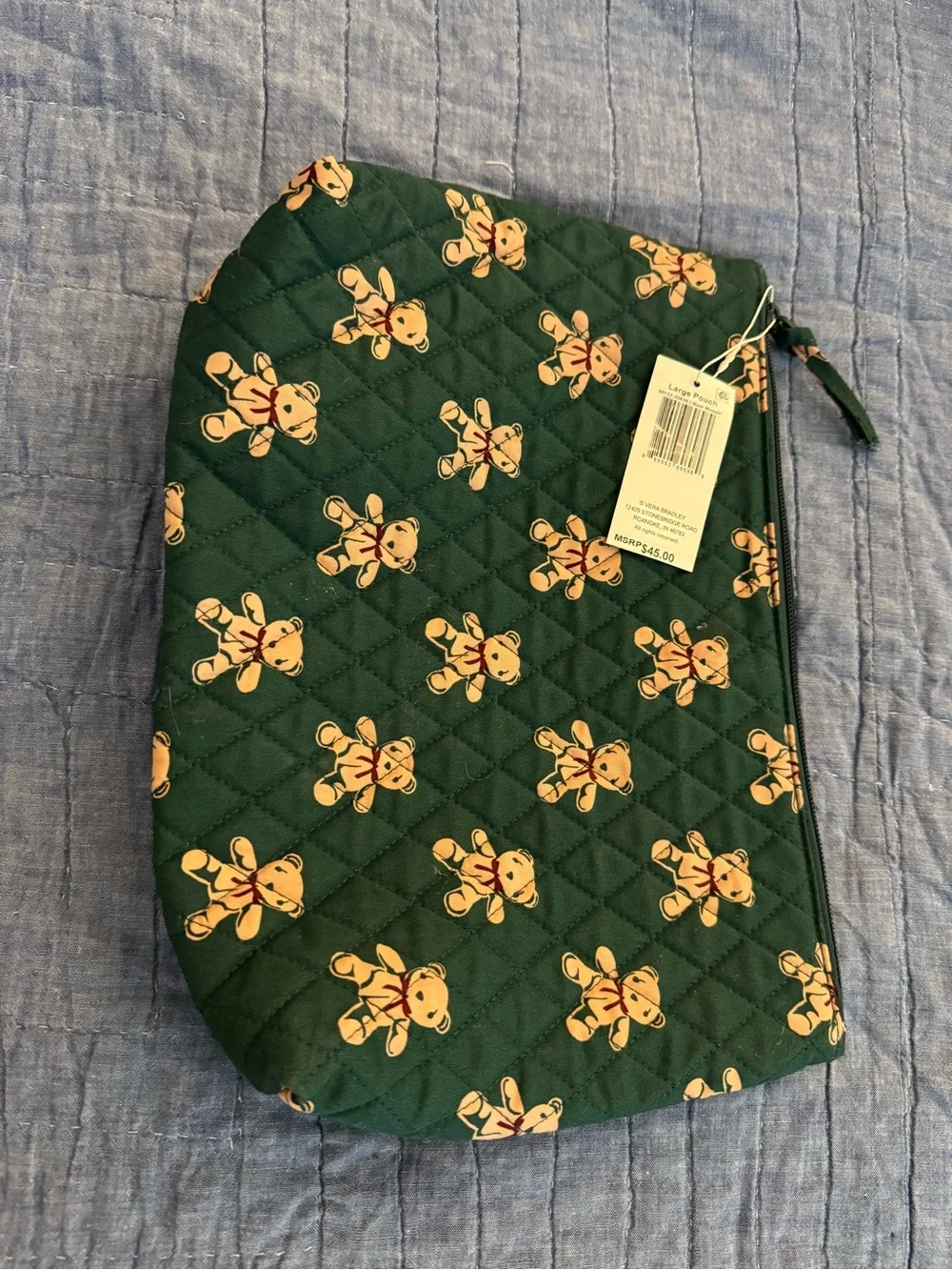 Vera Bradley Large Pouch in Bear Mosaic